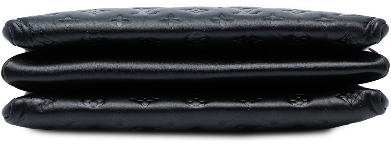 Louis Vuitton Monogram Embossed Puffy Lambskin Coussin MM Zwart