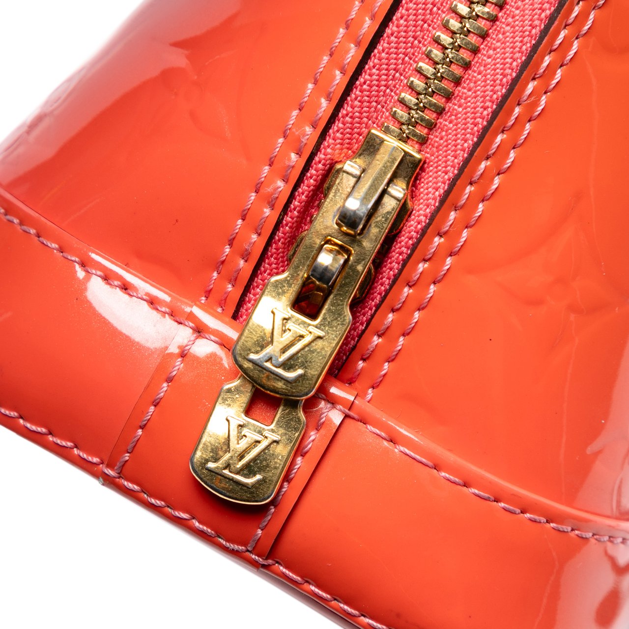 Louis Vuitton Monogram Vernis Alma BB Oranje