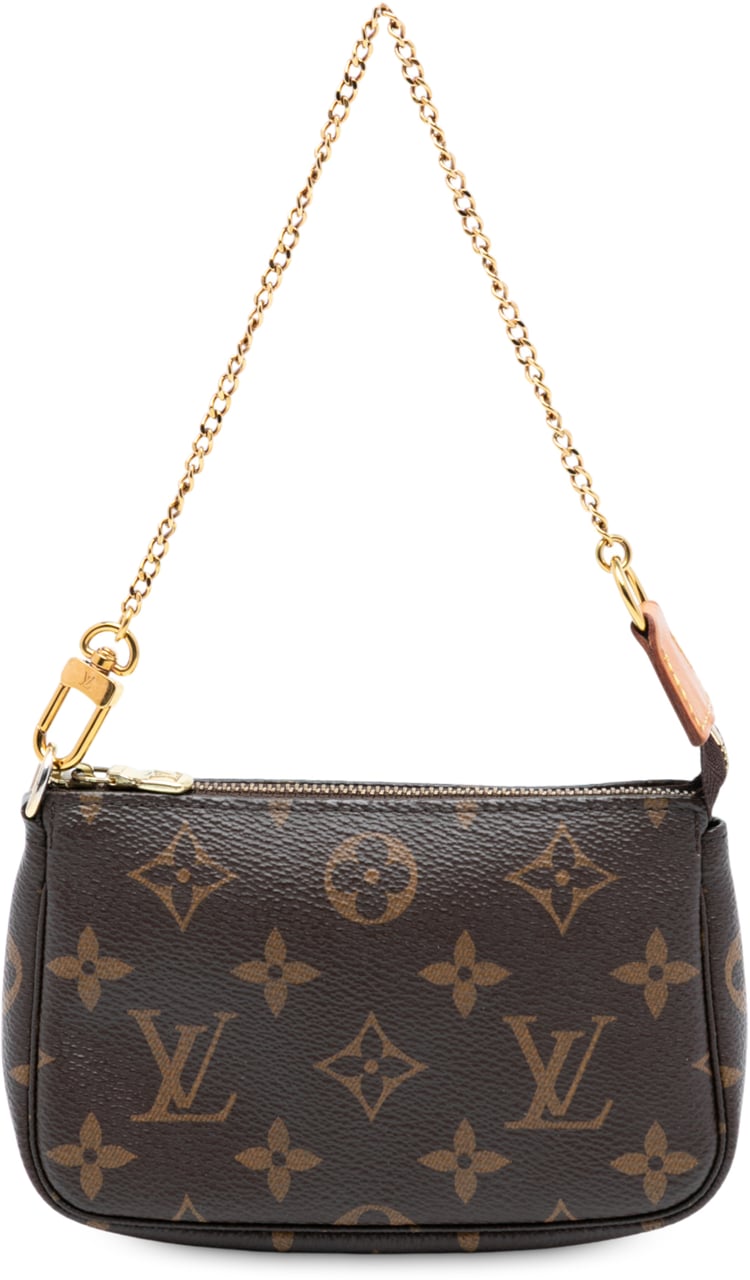 Louis Vuitton Monogram Mini Pochette Accessoires Bruin