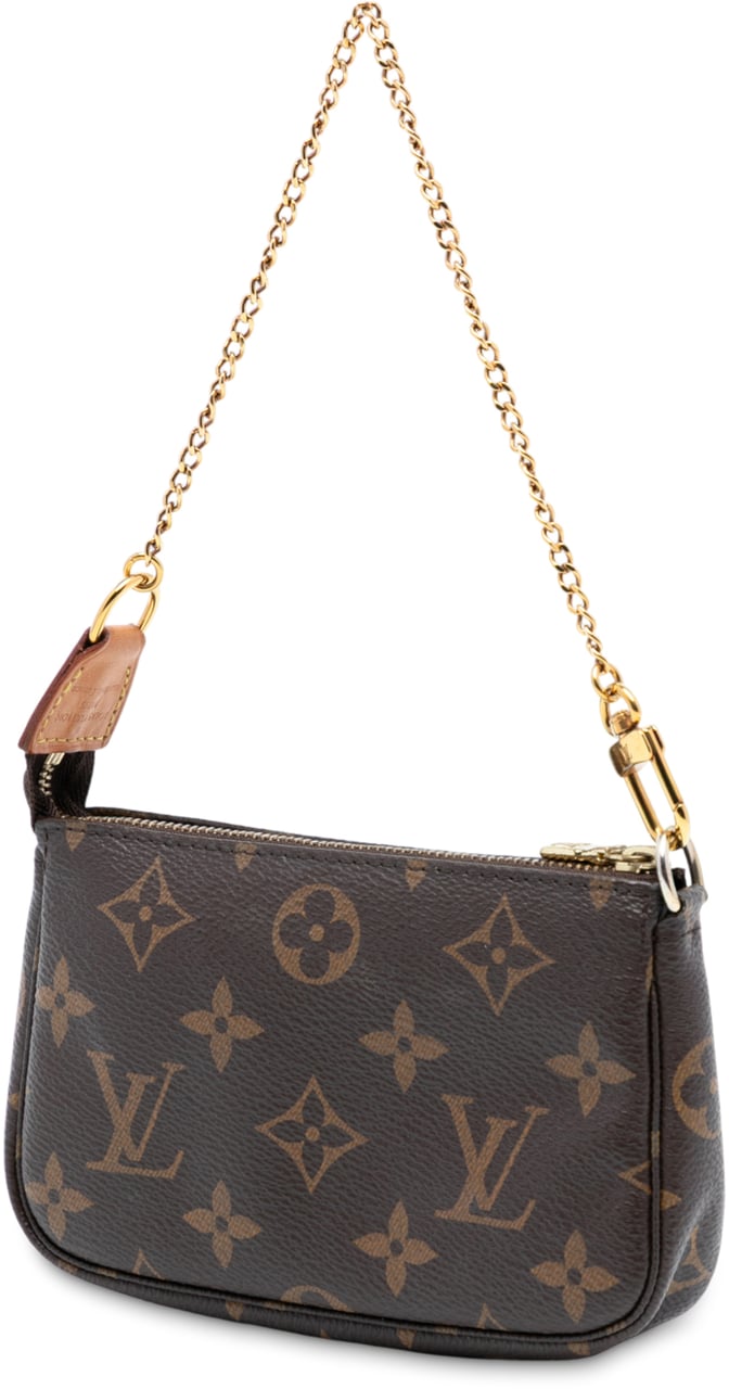 Louis Vuitton Monogram Mini Pochette Accessoires Bruin