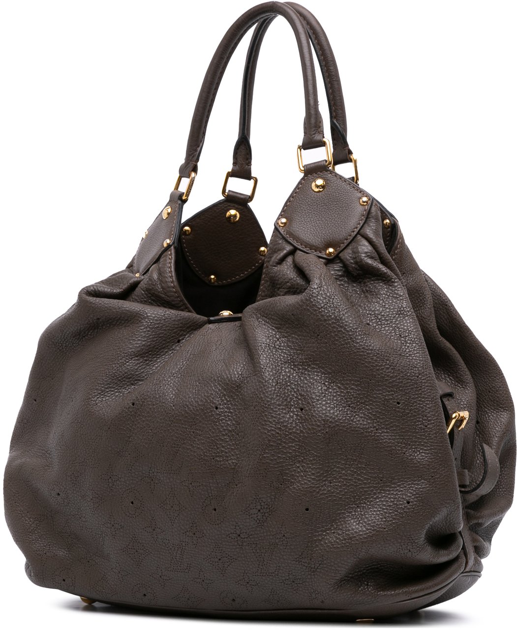 Louis Vuitton Monogram Mahina XL Hobo Bruin