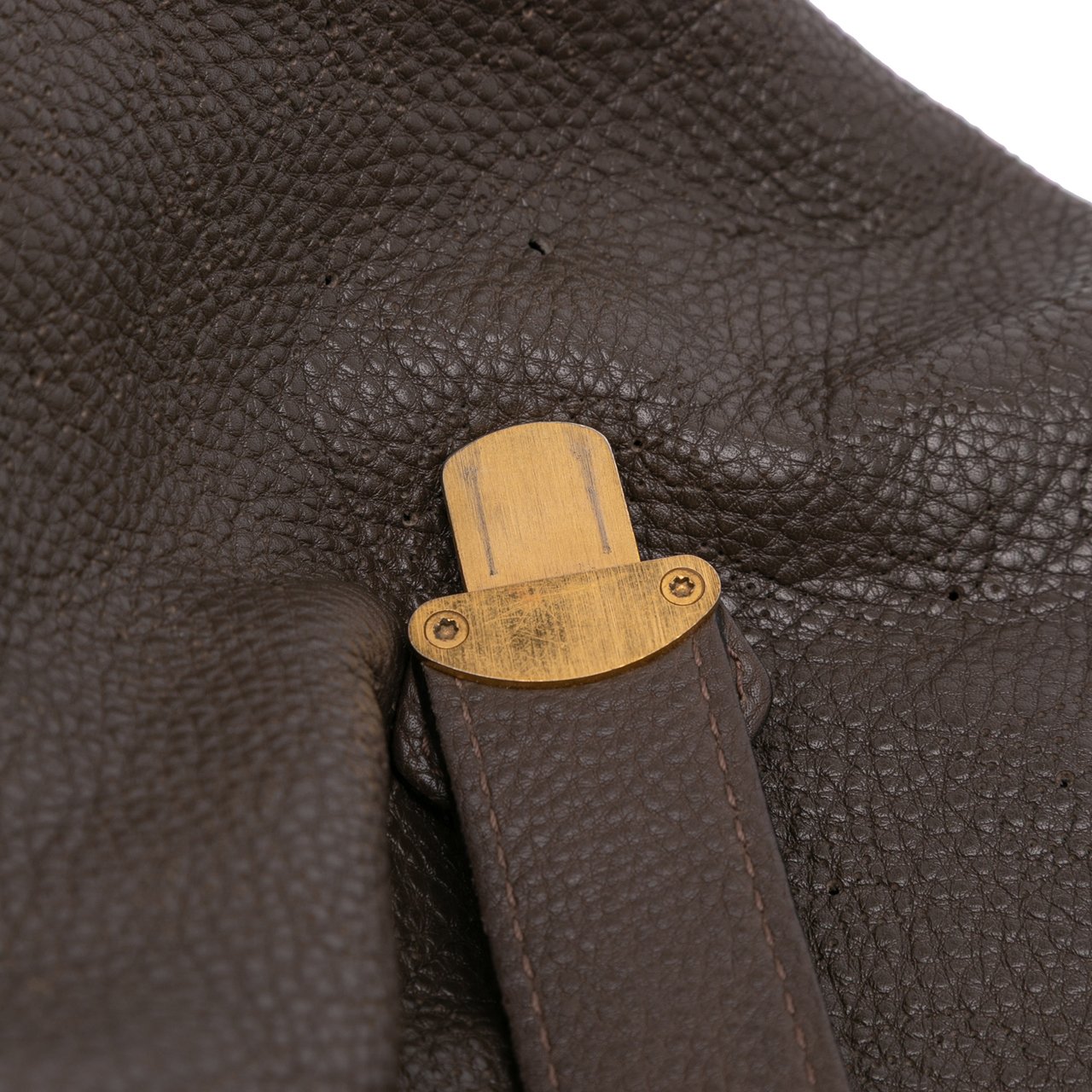 Louis Vuitton Monogram Mahina XL Hobo Bruin