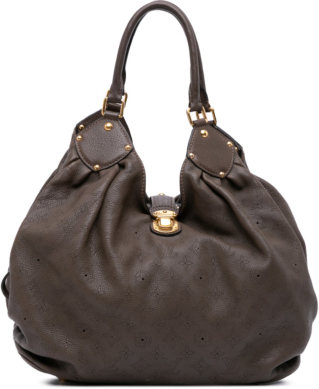 Louis Vuitton Monogram Mahina XL Hobo Bruin