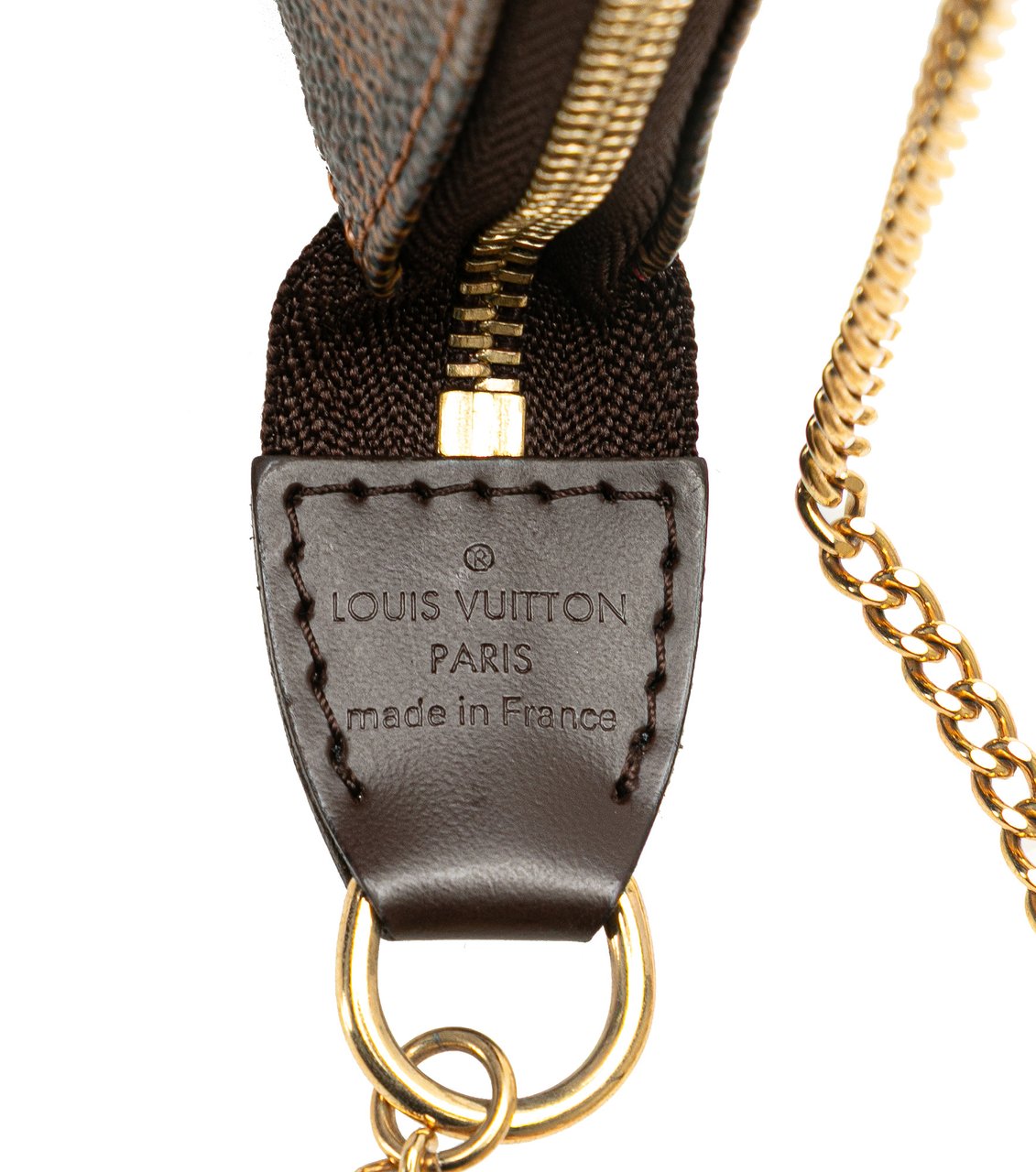Louis Vuitton Damier Ebene Trunks and Bags Mini Pochette Accessoires Bruin