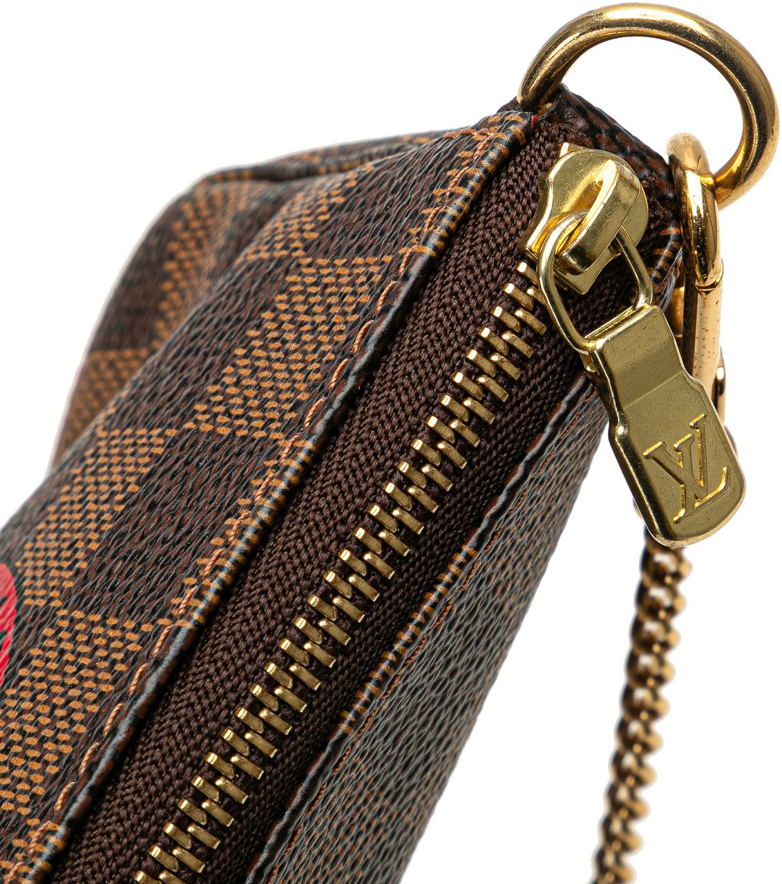 Louis Vuitton Damier Ebene Trunks and Bags Mini Pochette Accessoires Bruin