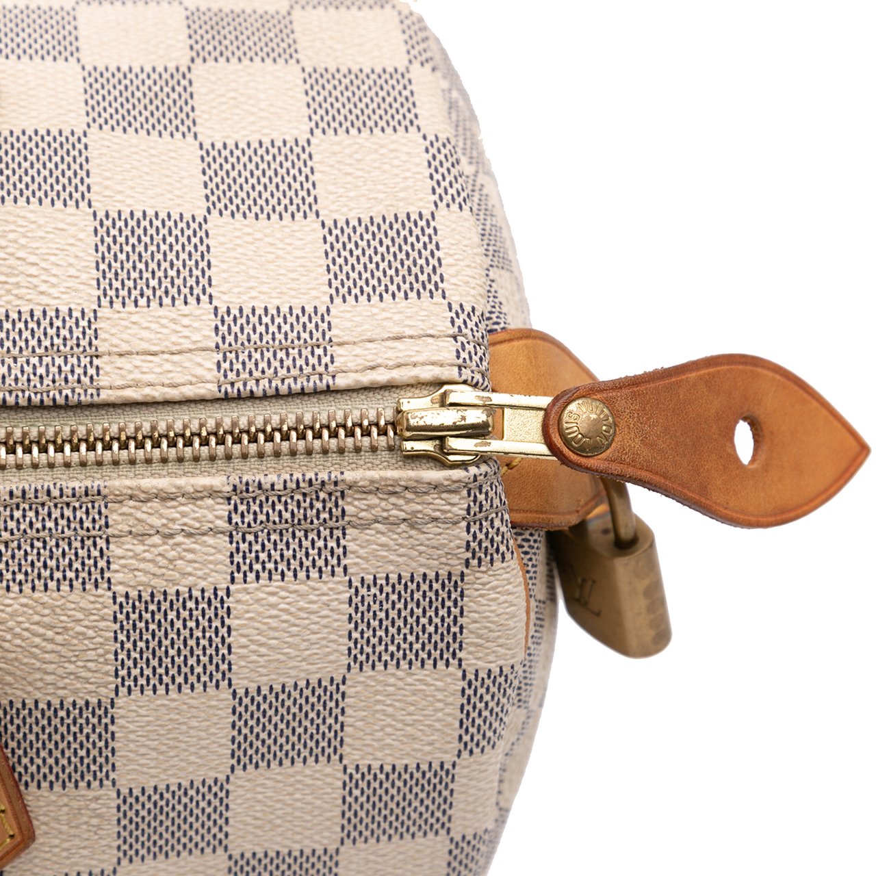 Louis Vuitton Damier Azur Speedy 30 Wit