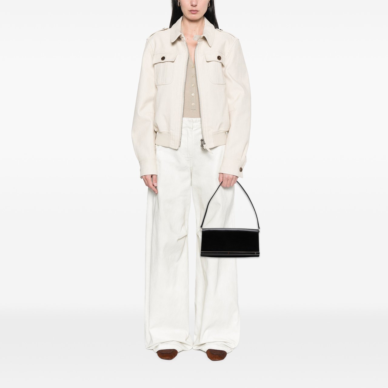 Louis Vuitton Epi Sevigne Clutch Zwart