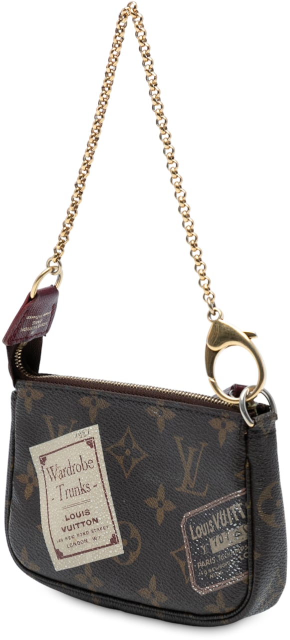 Louis Vuitton Monogram Trunks & Bags Mini Pochette Accessoires Bruin