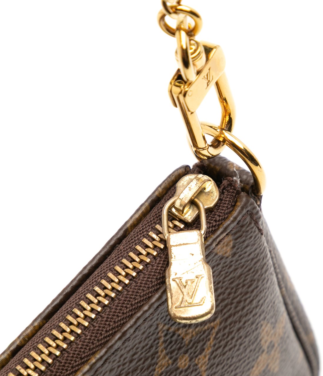 Louis Vuitton Monogram Mini Pochette Accessoires Bruin