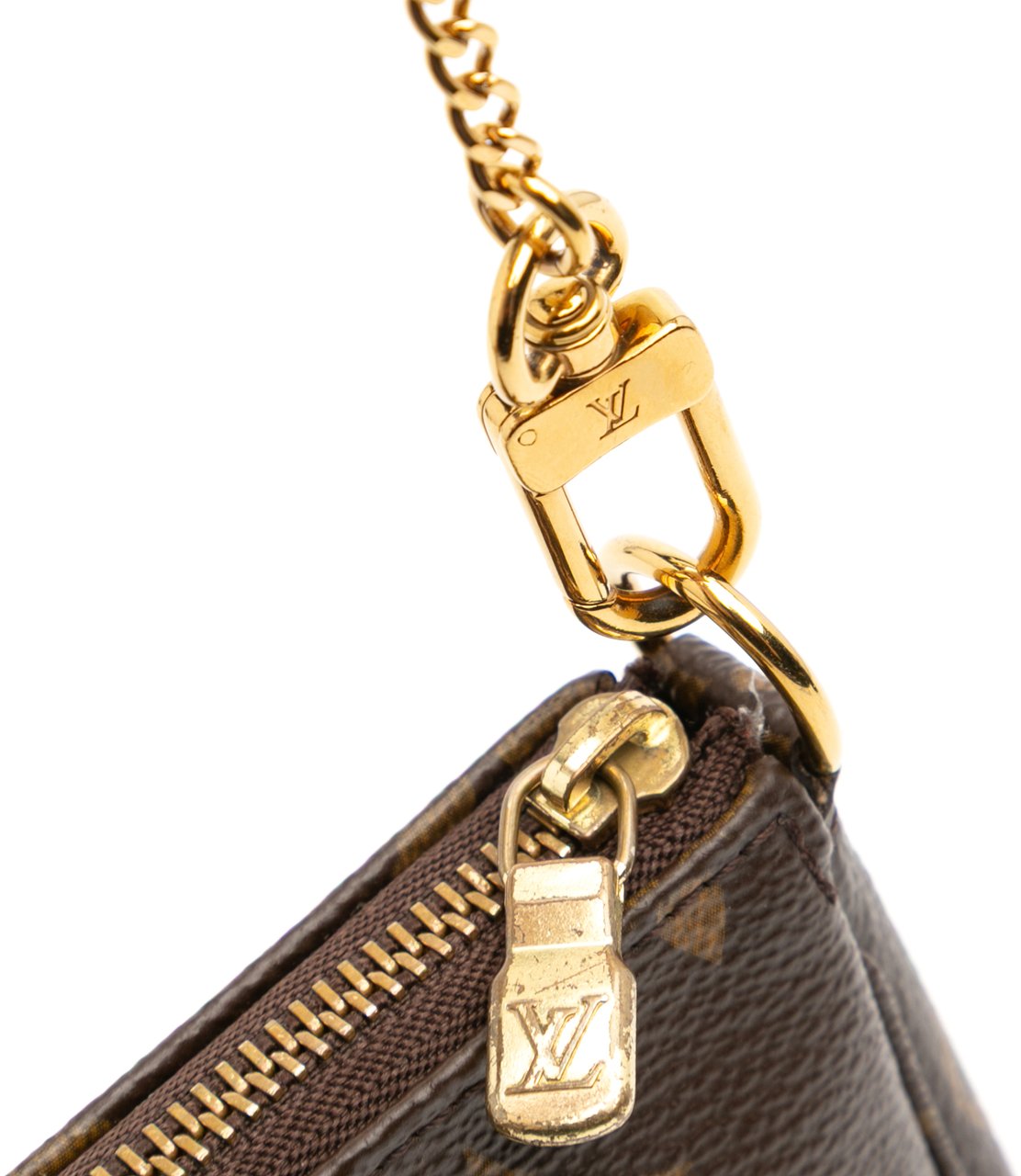 Louis Vuitton Monogram Mini Pochette Accessoires Bruin