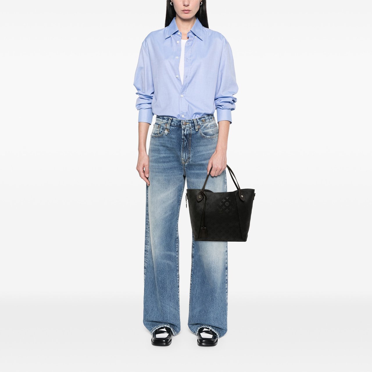Louis Vuitton Monogram Mahina Hina MM Zwart