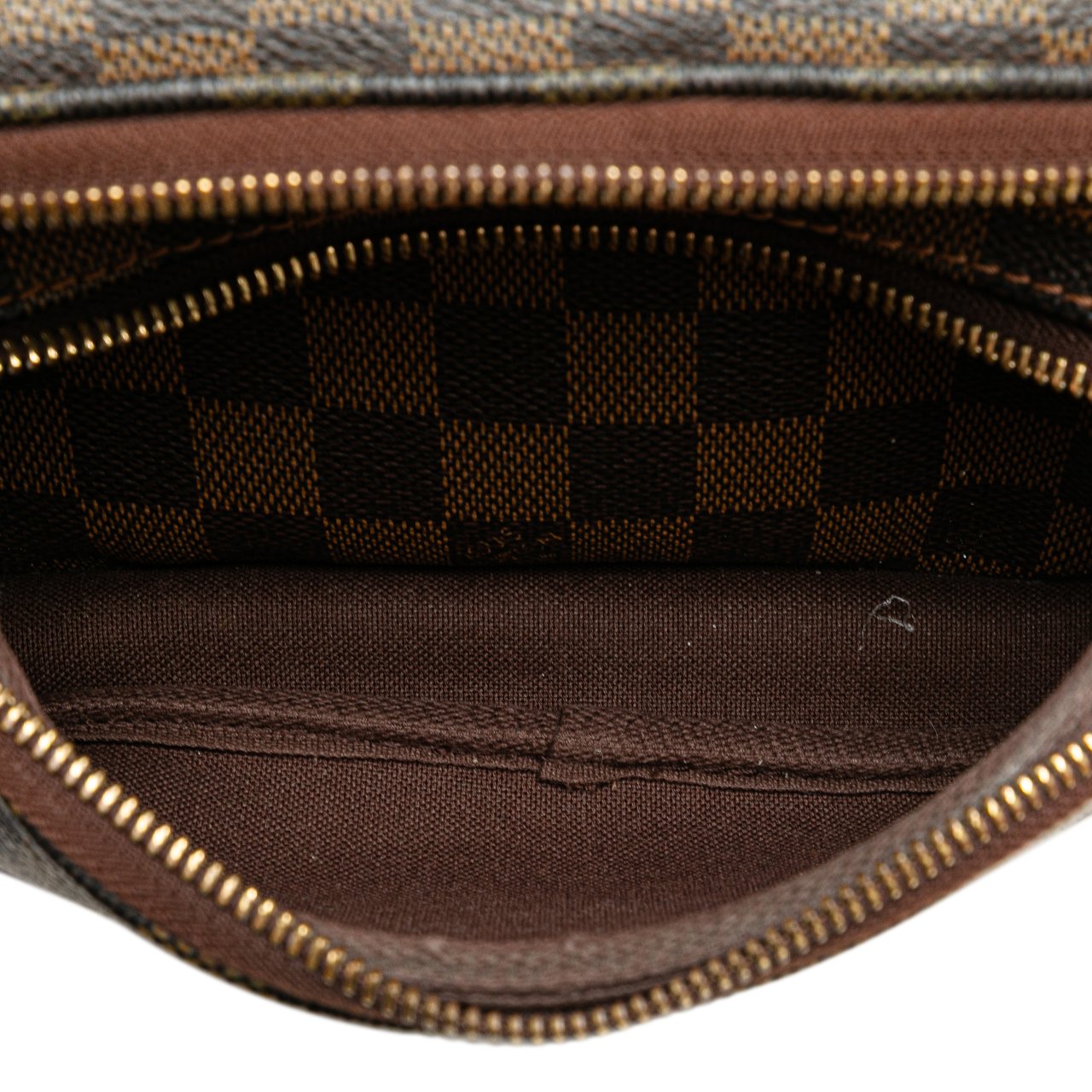 Louis Vuitton Damier Ebene Melville Belt Bum Bag Bruin