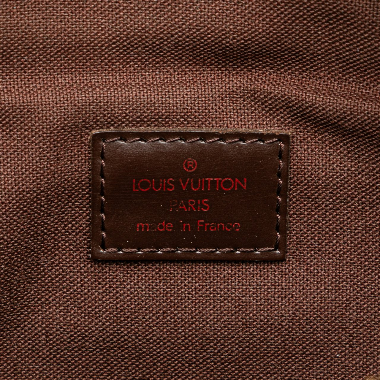 Louis Vuitton Damier Ebene Melville Belt Bum Bag Bruin