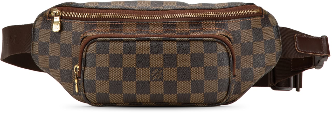 Louis Vuitton Damier Ebene Melville Belt Bum Bag Bruin