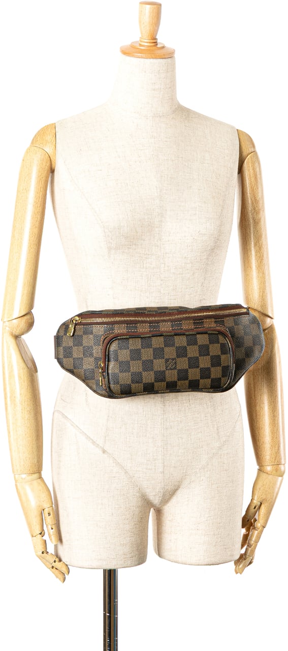 Louis Vuitton Damier Ebene Melville Belt Bum Bag Bruin