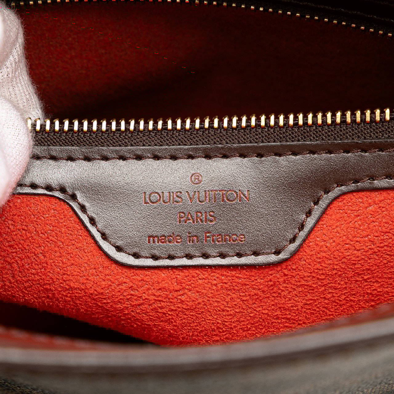Louis Vuitton Damier Ebene Venice Sac Plat Bruin