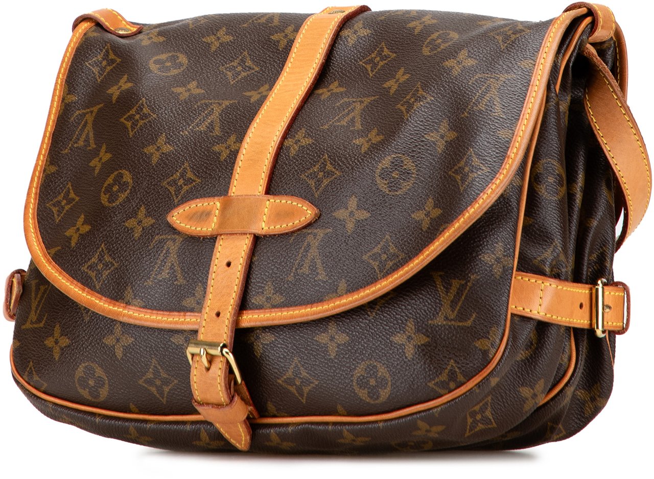 Louis Vuitton Monogram Saumur 25 Bruin