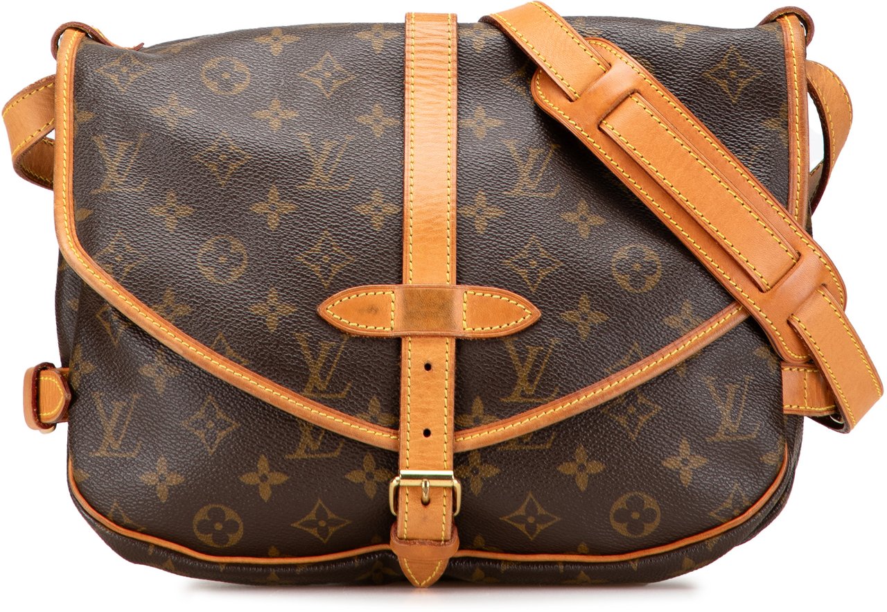 Louis Vuitton Monogram Saumur 25 Bruin