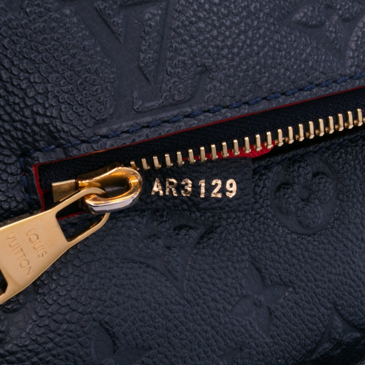 Louis Vuitton Monogram Empreinte Pochette Metis Blauw