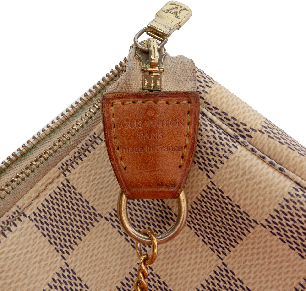 Louis Vuitton Damier Azur Mini Pochette Accessoires Wit