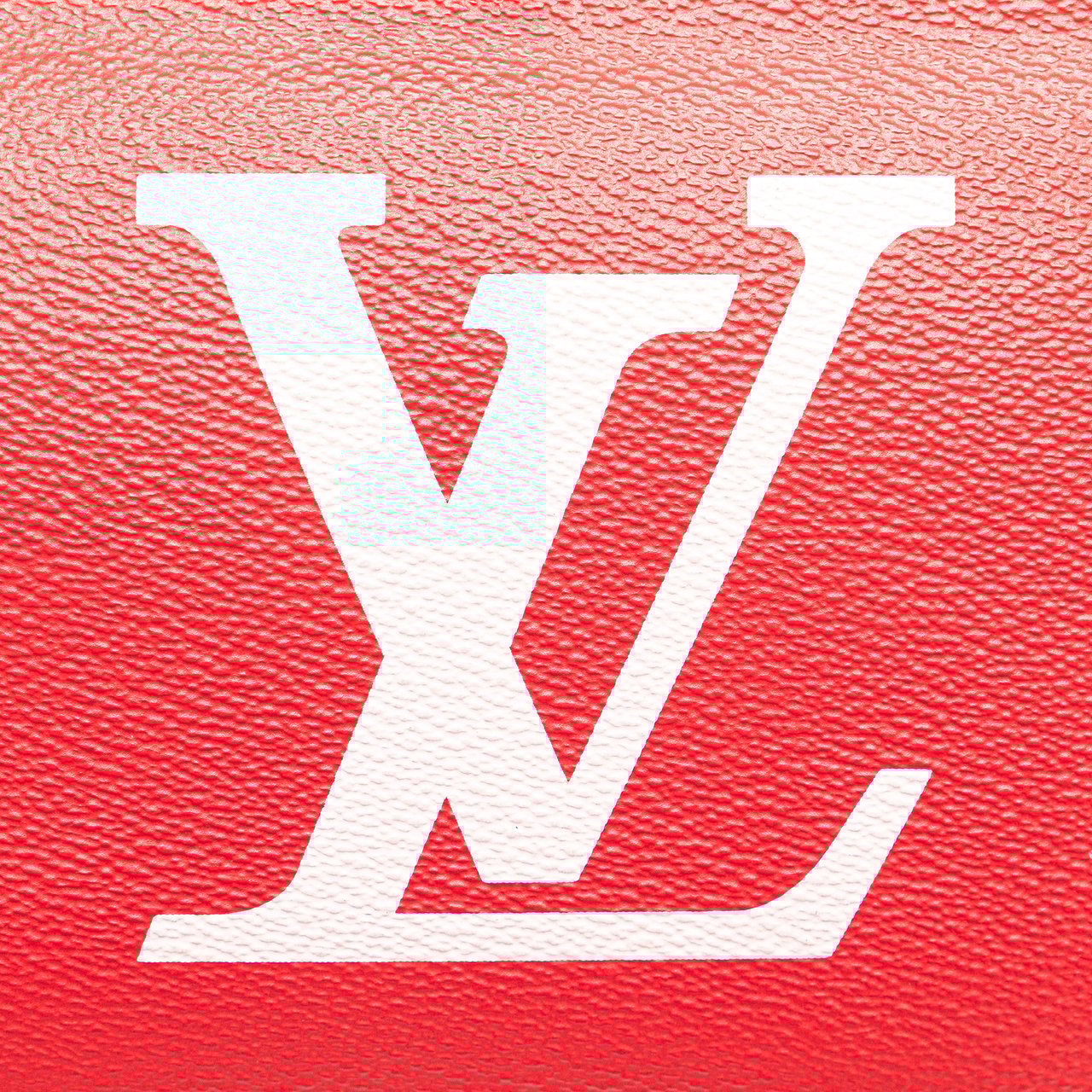Louis Vuitton Limited Edition Monogram Giant Double Zip Pochette Rood