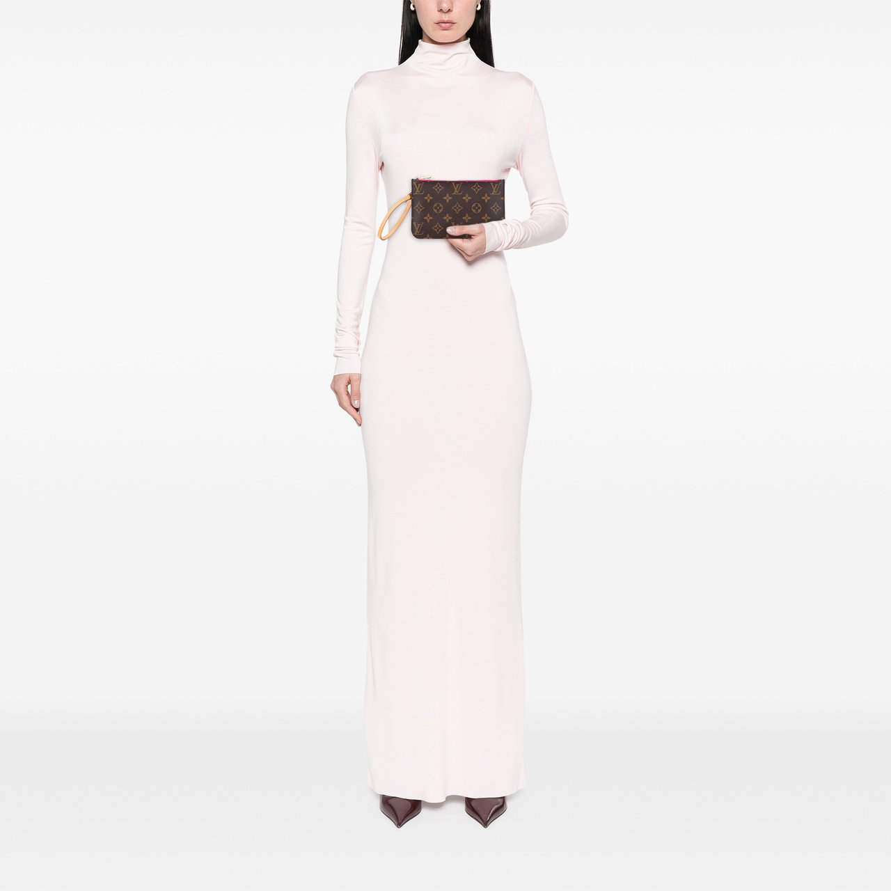 Louis Vuitton Monogram Neverfull Pouch Bruin