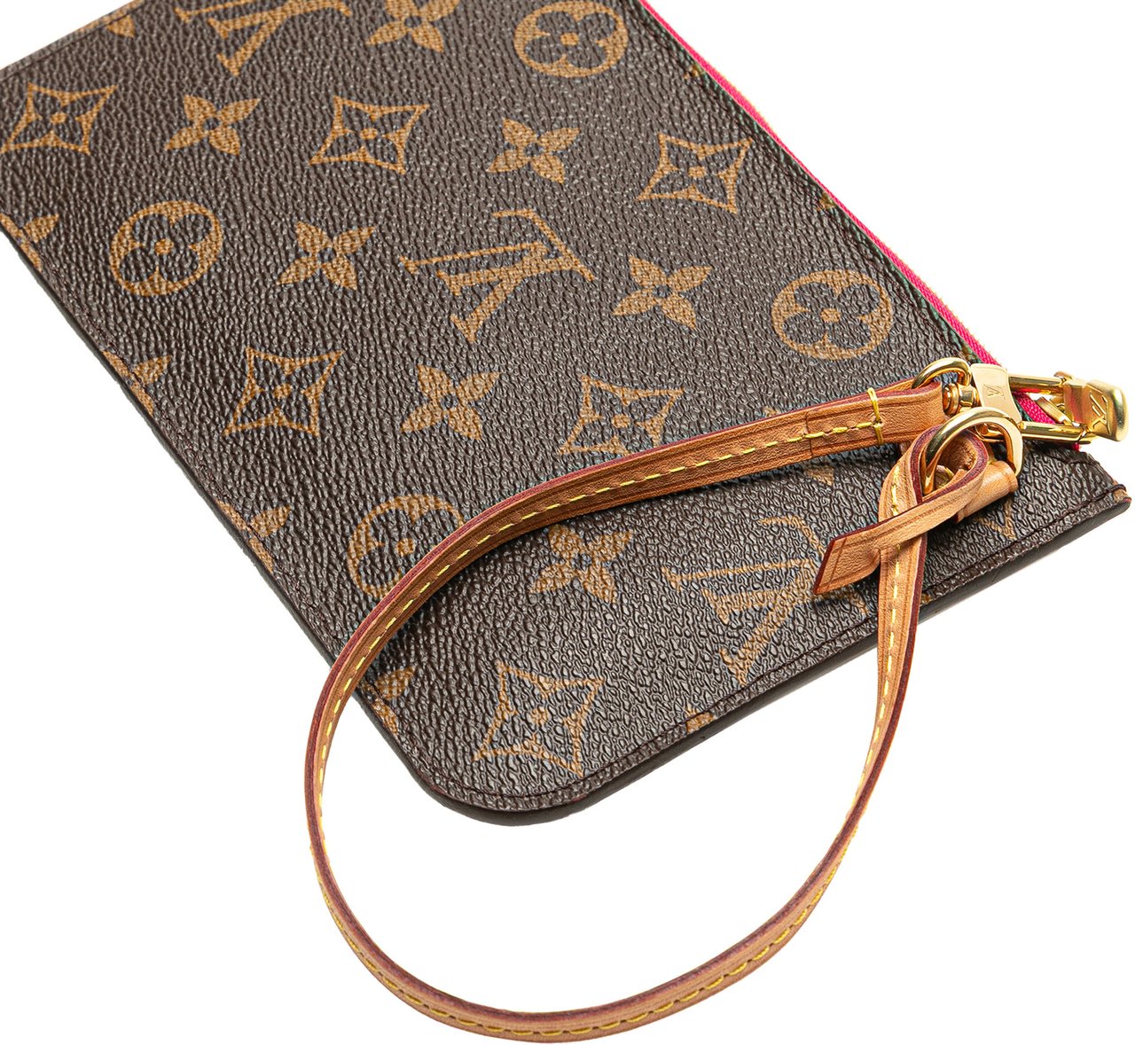 Louis Vuitton Monogram Neverfull Pouch Bruin
