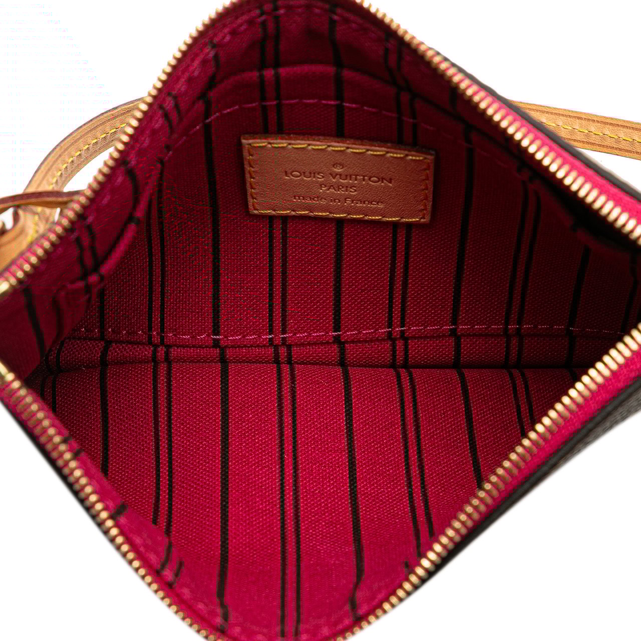 Louis Vuitton Monogram Neverfull Pouch Bruin