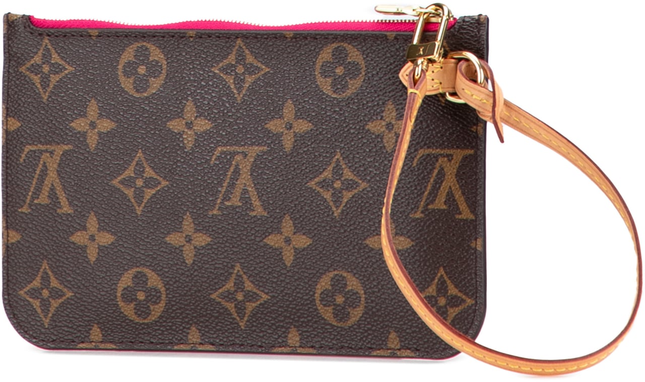 Louis Vuitton Monogram Neverfull Pouch Bruin