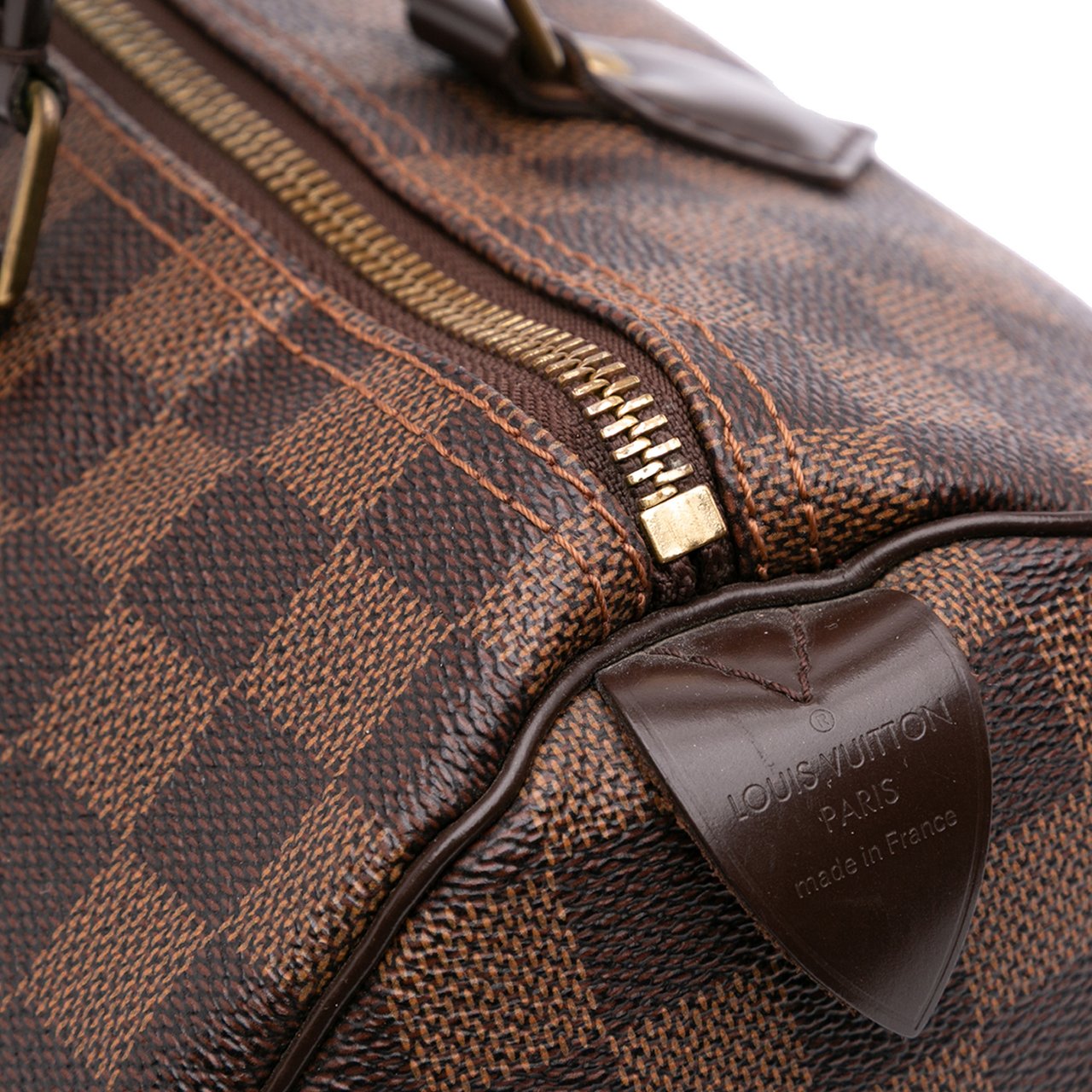 Louis Vuitton Damier Ebene Speedy 30 Bruin