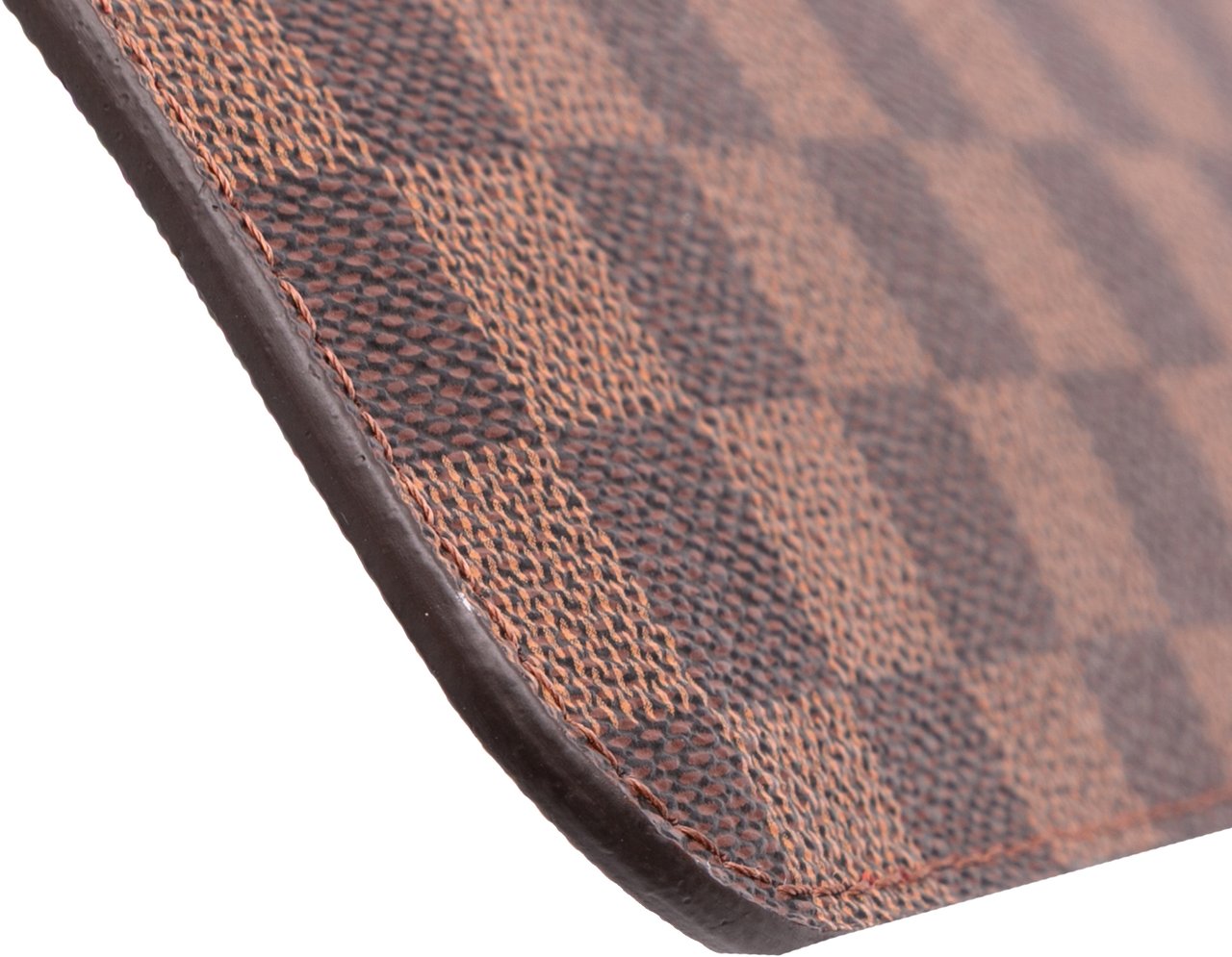 Louis Vuitton Damier Ebene Neverfull Pochette Bruin