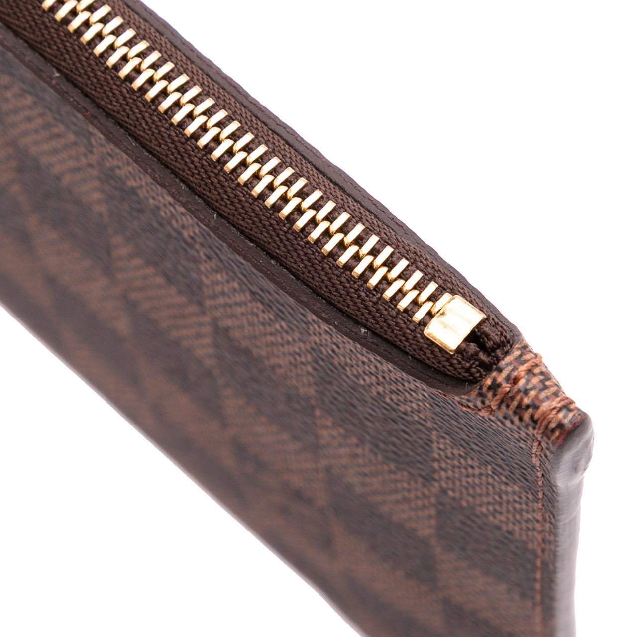 Louis Vuitton Damier Ebene Neverfull Pochette Bruin