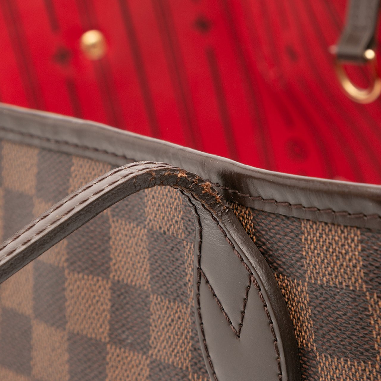 Louis Vuitton Damier Ebene Neverfull MM Bruin