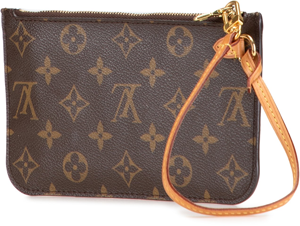 Louis Vuitton Monogram Neverfull Pochette Bruin