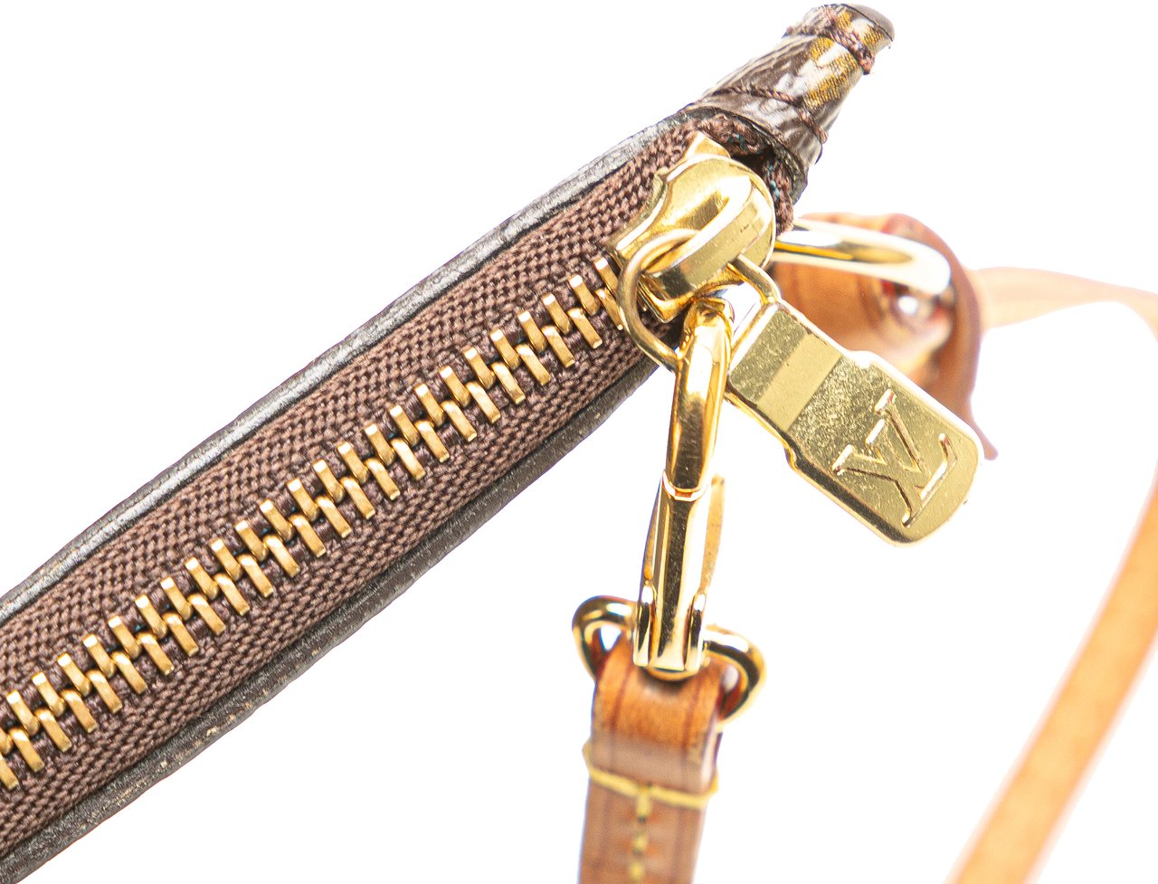 Louis Vuitton Monogram Neverfull Pochette Bruin