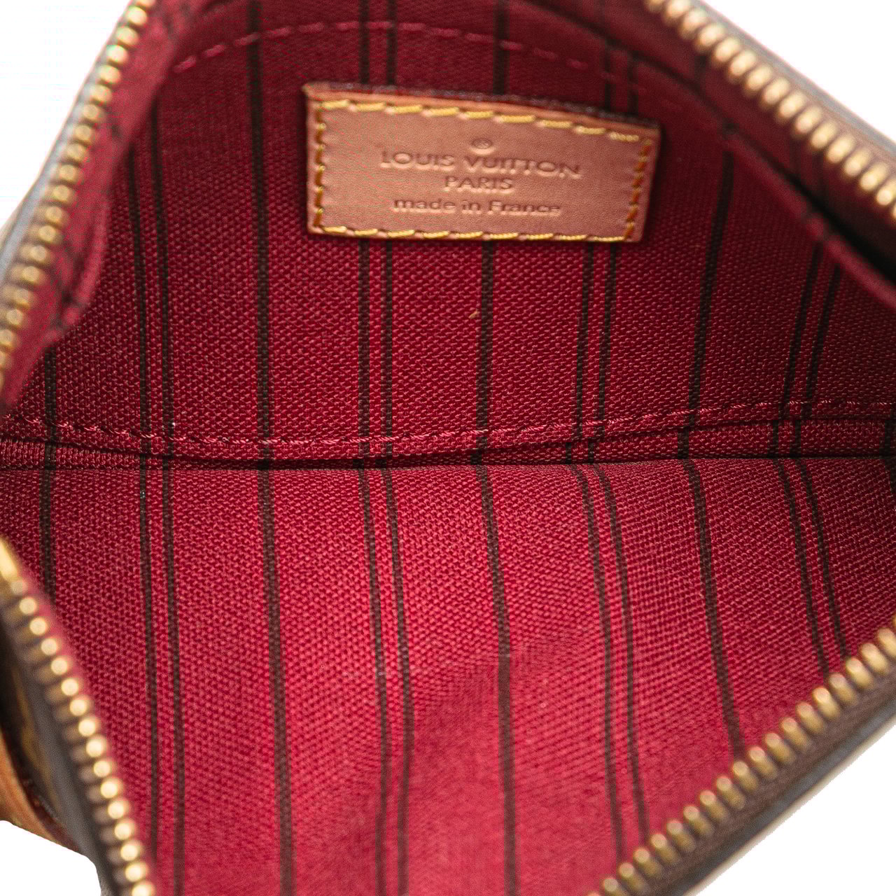 Louis Vuitton Monogram Neverfull Pochette Bruin