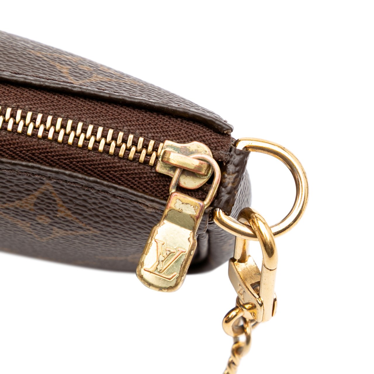 Louis Vuitton Monogram Mini Pochette Accessoires Bruin