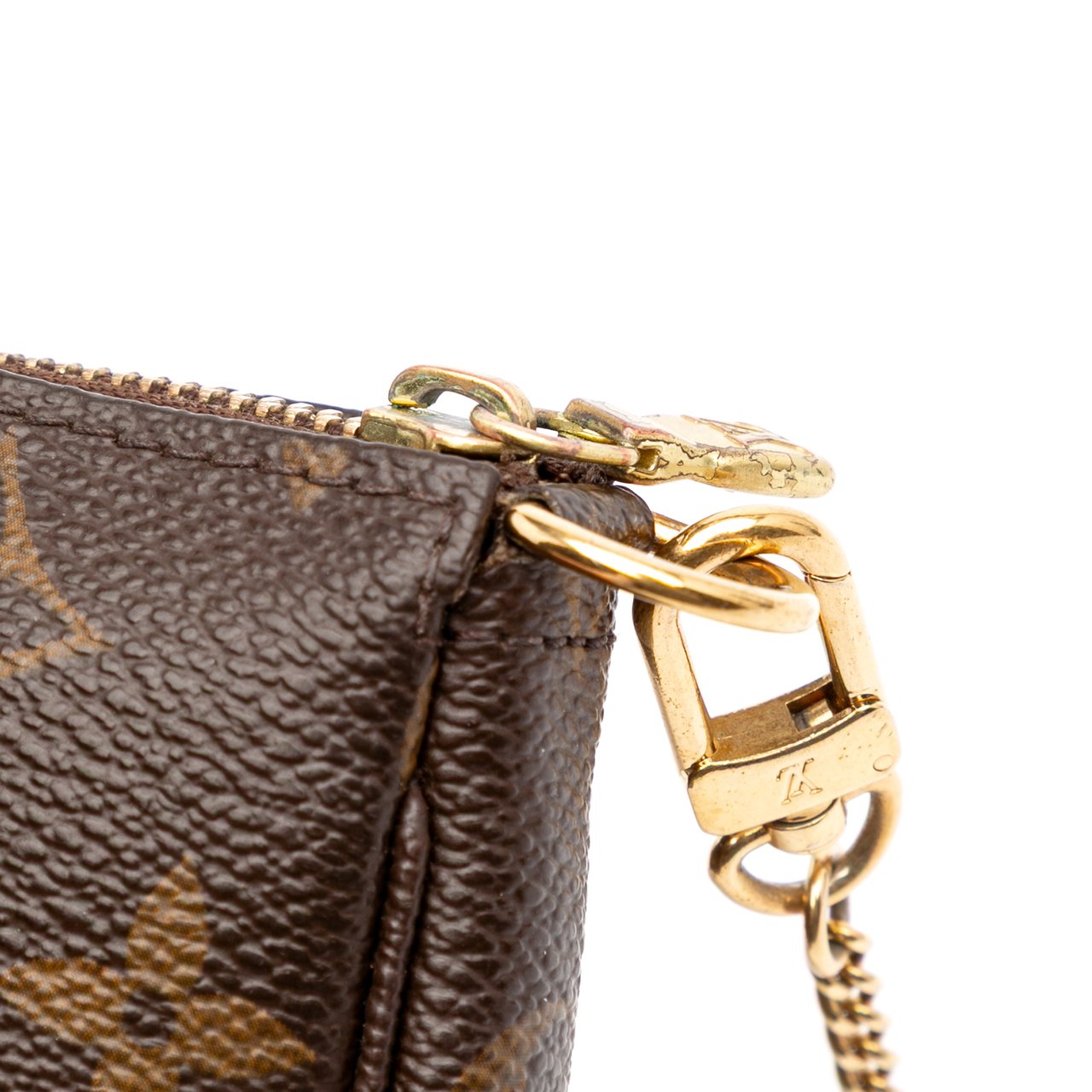 Louis Vuitton Monogram Mini Pochette Accessoires Bruin