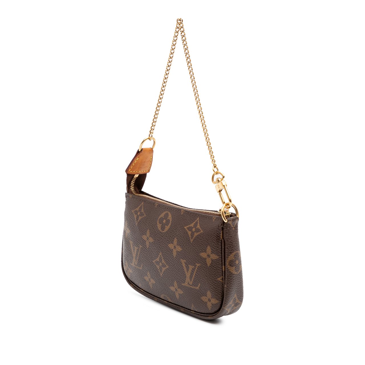 Louis Vuitton Monogram Mini Pochette Accessoires Bruin
