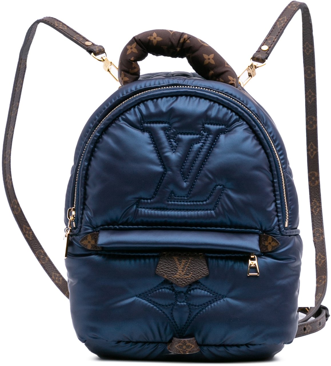 Louis Vuitton Monogram Econyl Pillow Mini Palm Springs Blauw