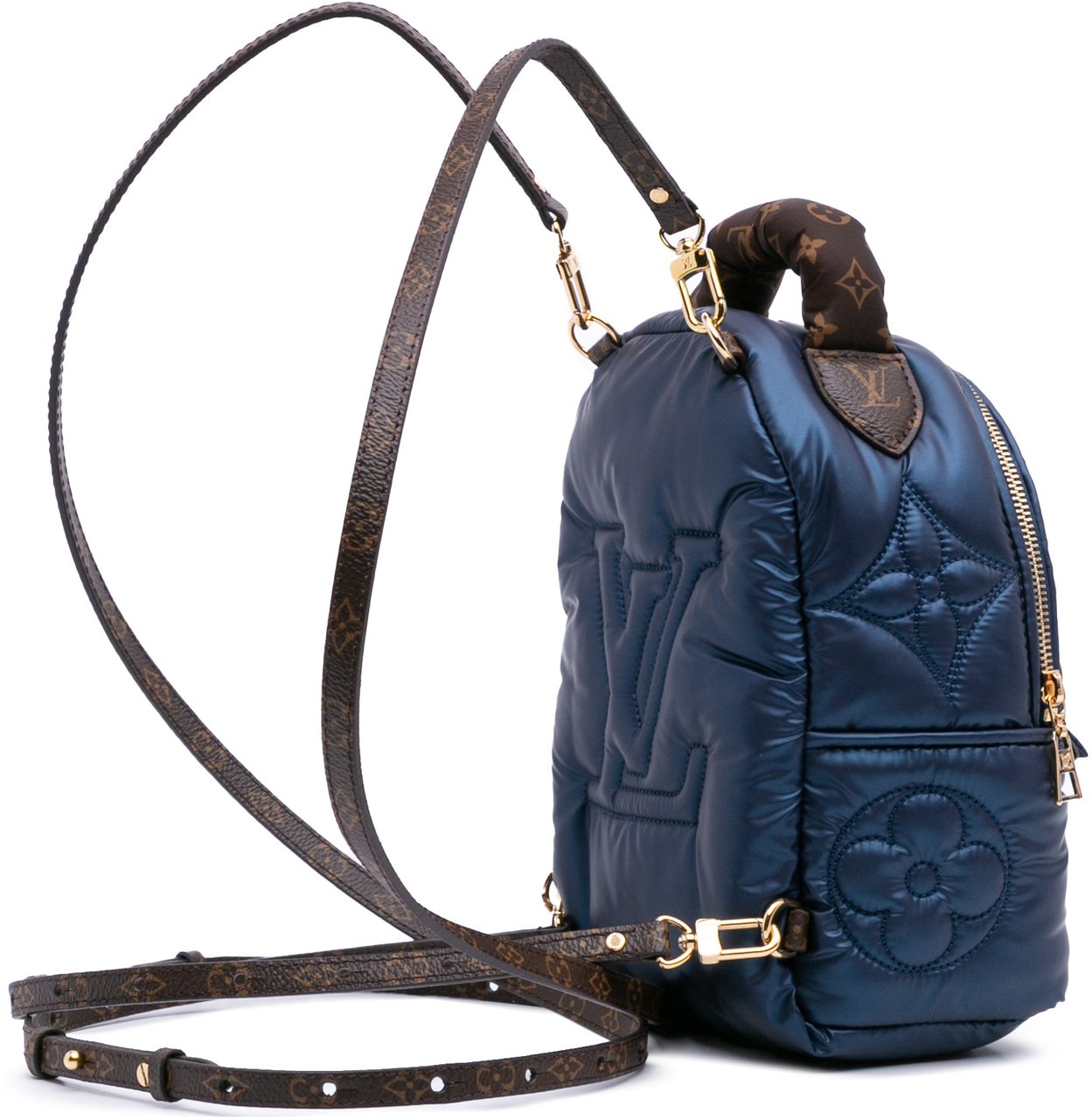 Louis Vuitton Monogram Econyl Pillow Mini Palm Springs Blauw