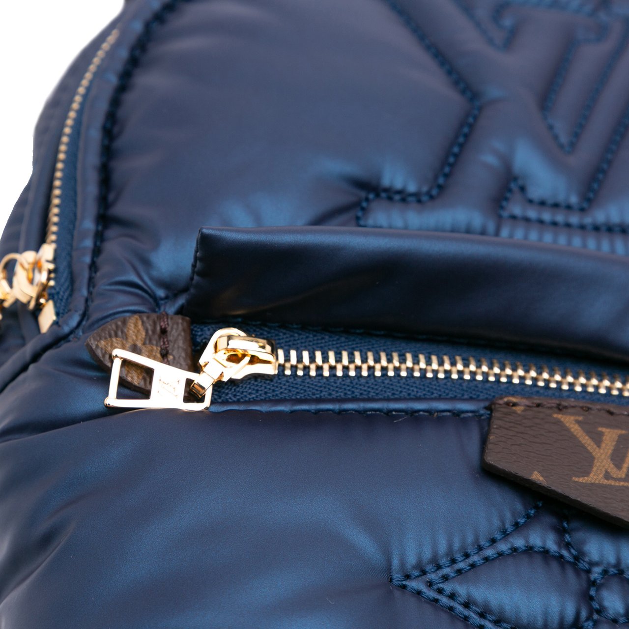 Louis Vuitton Monogram Econyl Pillow Mini Palm Springs Blauw