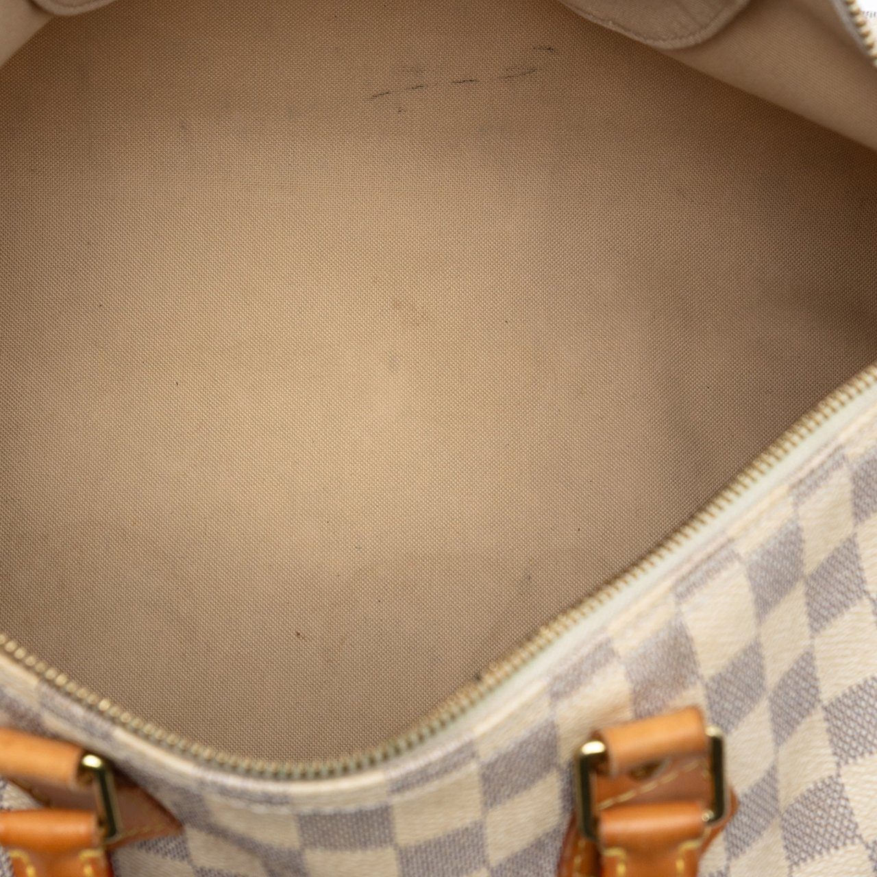 Louis Vuitton Damier Azur Speedy 35 Wit