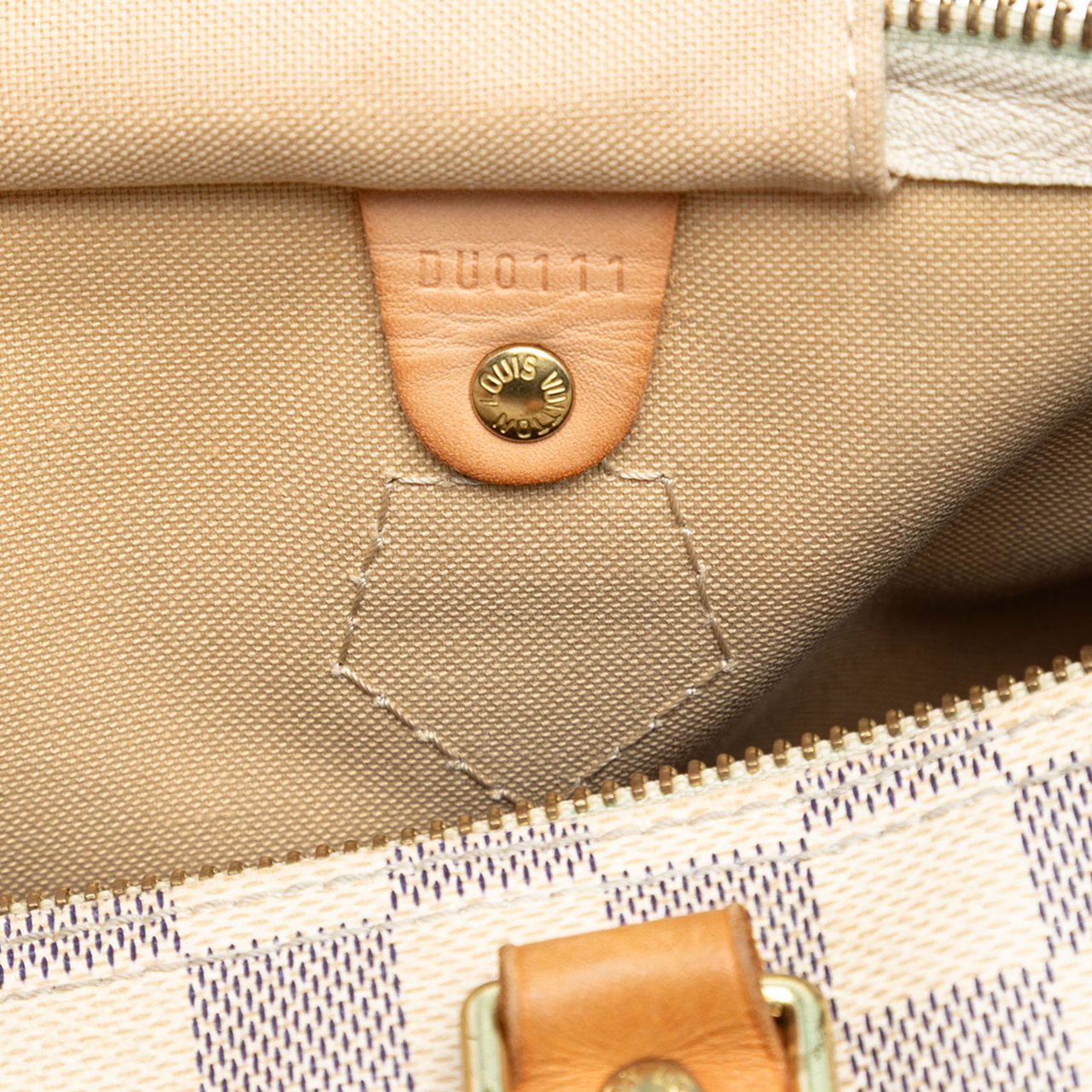 Louis Vuitton Damier Azur Speedy 35 Wit