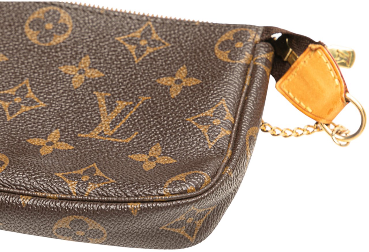 Louis Vuitton Monogram Mini Pochette Accessoires Bruin