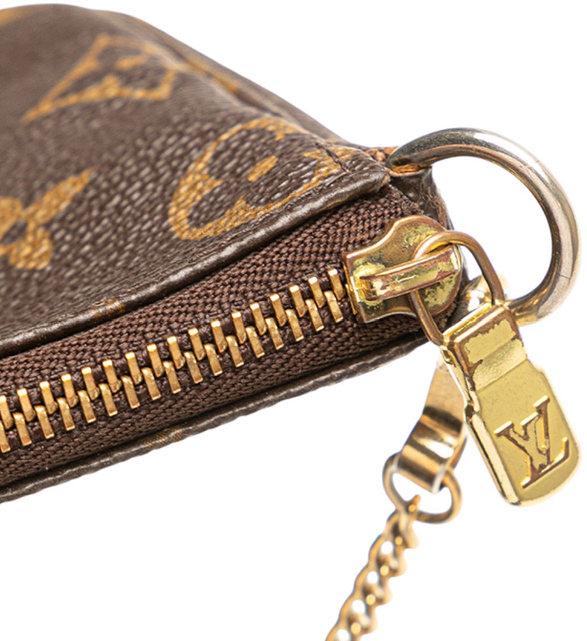 Louis Vuitton Monogram Mini Pochette Accessoires Bruin