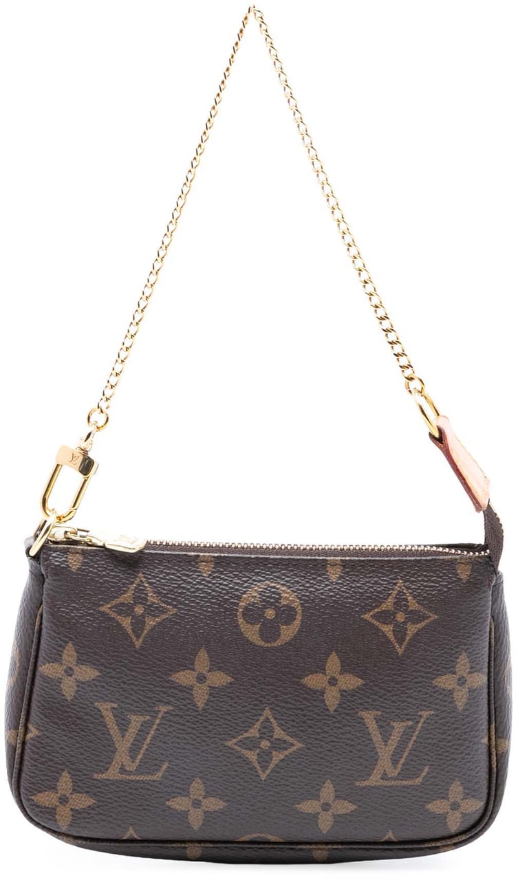 Louis Vuitton Monogram Mini Pochette Accessoires Bruin
