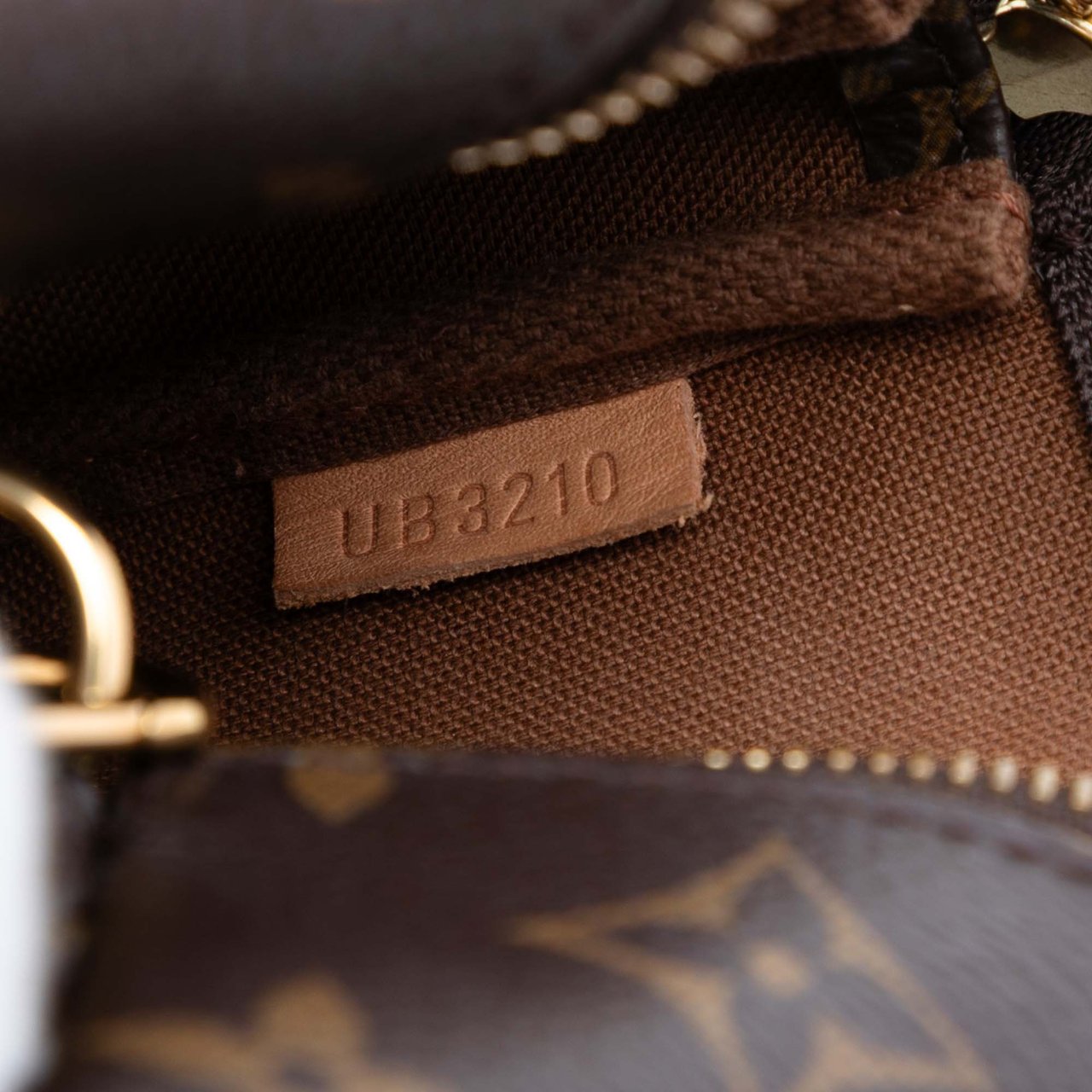 Louis Vuitton Monogram Mini Pochette Accessoires Bruin