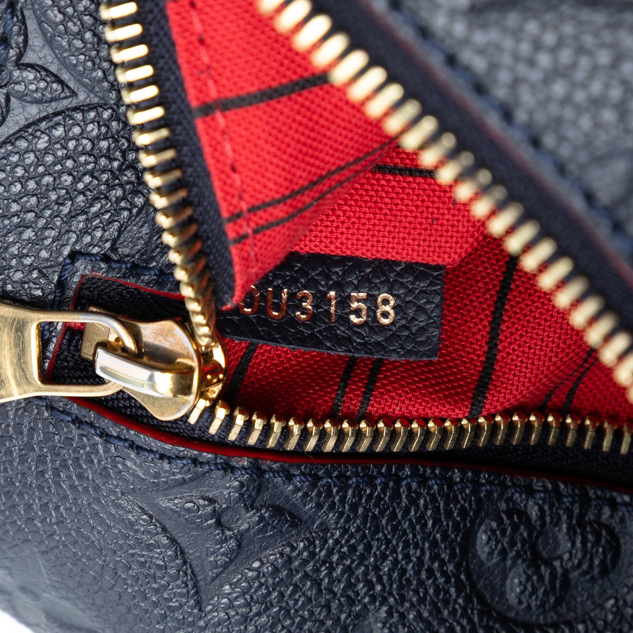 Louis Vuitton Monogram Empreinte Pochette Metis Blauw