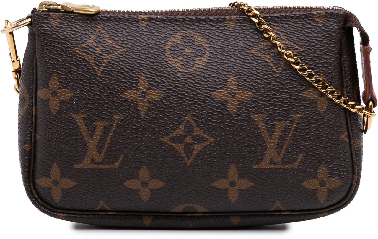 Louis Vuitton Monogram Mini Pochette Accessoires Bruin